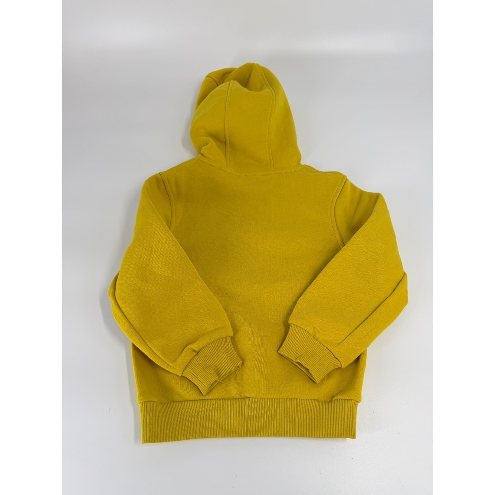 Nike Sweatshirt Youth Size S Yellow Futura Club Fleece Hoodie Sweater Boys Kids - Picture 4 of 4